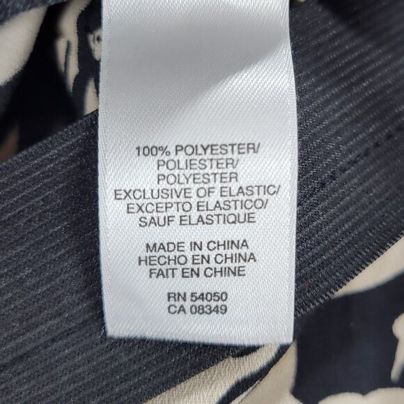 RACHEL Rachel Roy Strapless Bird Print Dress‎ Womens M Black Cream - Picture 4 of 12